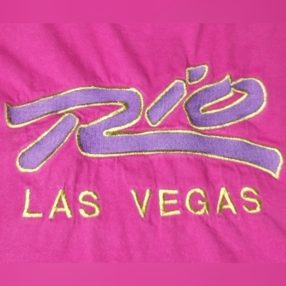 Vintage 80s 90s Rio Las Vegas Adult Medium T-shirt Casino Tee Crew Neck Made USA - Picture 3 of 7